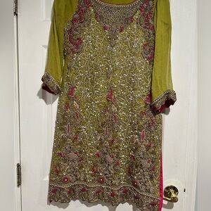 Formal gharara pakistani Indian wedding wear - small size